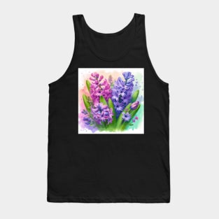 Hyacinth Flowers Tank Top